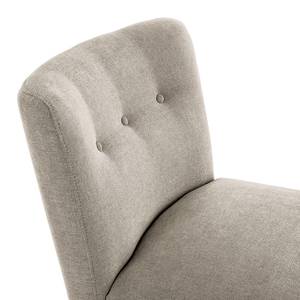 Fauteuil Tillet geweven stof - Geweven stof Scara: Zilverkleurig