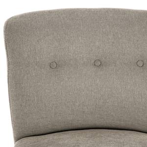 Fauteuil Tillet geweven stof - Geweven stof Scara: Zilverkleurig