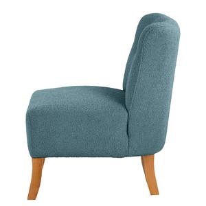 Fauteuil Tillet Tissu - Tissu Bouclé Nola: bleu