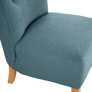 Fauteuil Tillet geweven stof - Bouclé Stof Nola: Blauw