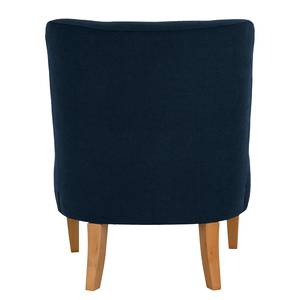 Fauteuil Tillet geweven stof - Geweven stof Scara: Marineblauw