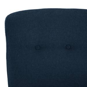 Fauteuil Tillet geweven stof - Geweven stof Scara: Marineblauw