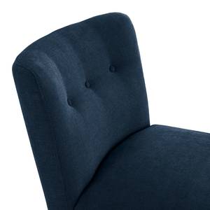 Fauteuil Tillet geweven stof - Geweven stof Scara: Marineblauw