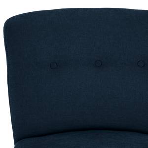 Fauteuil Tillet geweven stof - Geweven stof Scara: Marineblauw