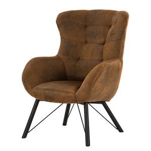 Fauteuil Newfield Microvezel Afua: Bruin