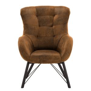 Fauteuil Newfield Tissu - Microfibre Afua: Marron