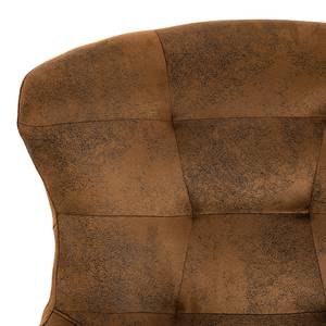 Fauteuil Newfield Tissu - Microfibre Afua: Marron