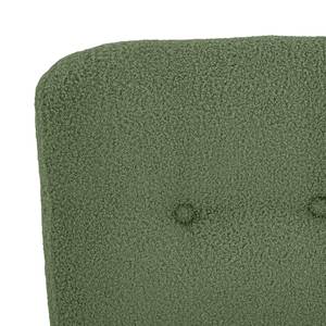 Fauteuil Tillet geweven stof - Bouclé Stof Nola: Antiek groen