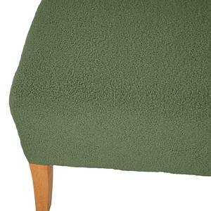 Fauteuil Tillet geweven stof - Bouclé Stof Nola: Antiek groen