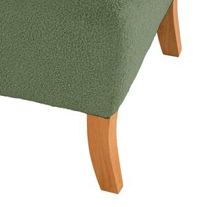 Fauteuil Tillet Tissu - Tissu Bouclé Nola: Vert vieilli