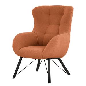 Fauteuil Newfield Tissu - Tissu Bouclé Nola: Rouille