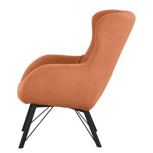 Fauteuil Newfield Tissu - Tissu Bouclé Nola: Rouille