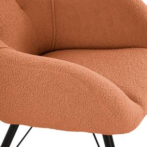 Fauteuil Newfield Tissu - Tissu Bouclé Nola: Rouille