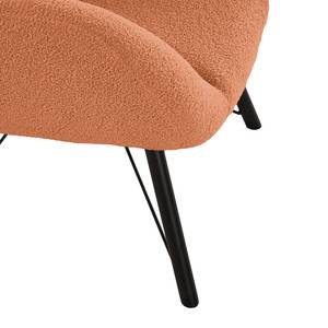 Fauteuil Newfield Tissu - Tissu Bouclé Nola: Rouille