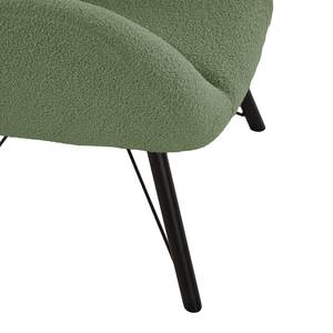 Fauteuil Newfield Bouclé Stof Nola: Antiek groen