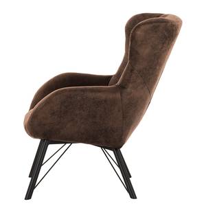 Fauteuil Newfield Microvezel Afua: Koffiebruin