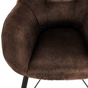 Fauteuil Newfield Microvezel Afua: Koffiebruin