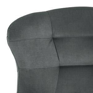 Fauteuil Newfield Tissu - Microfibre Faria: Gris foncé