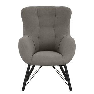 Fauteuil Newfield Tissu - Tissu Bouclé Nola: Gris foncé