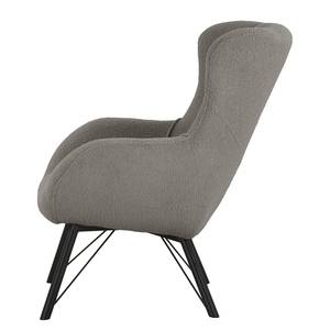 Fauteuil Newfield Tissu - Tissu Bouclé Nola: Gris foncé