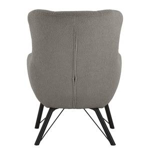 Fauteuil Newfield Tissu - Tissu Bouclé Nola: Gris foncé