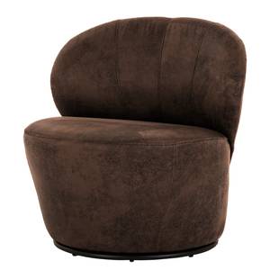 Fauteuil Mohim Microfibre Afua: Marron café