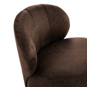 Fauteuil Mohim Microfibre Afua: Marron café