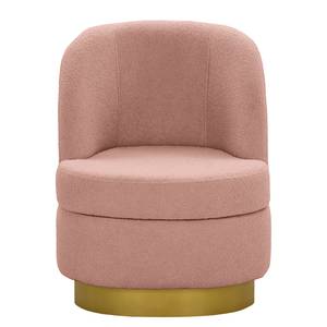 Fauteuil Chanly fluweel - Bouclé Stof Nola: Roze