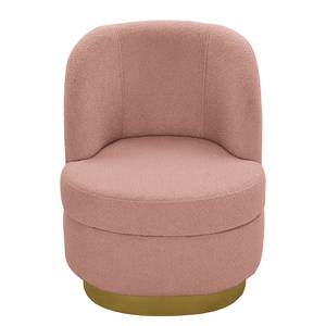 Fauteuil Chanly fluweel - Bouclé Stof Nola: Roze