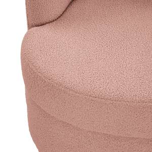 Fauteuil Chanly fluweel - Bouclé Stof Nola: Roze