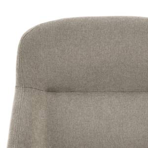 Fauteuil Tantia Geweven stof Scara: Zilverkleurig