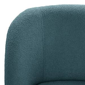 Fauteuil Chanly fluweel - Bouclé Stof Nola: Blauw