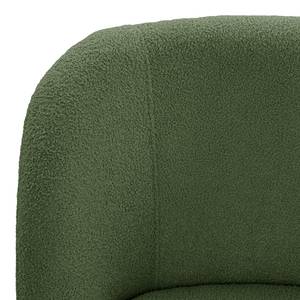 Fauteuil Chanly fluweel - Bouclé Stof Nola: Antiek groen