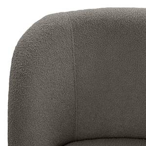 Fauteuil Chanly Velours - Tissu Bouclé Nola: Gris foncé