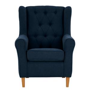 Fauteuil à oreilles Luro Tissu Scara: Bleu marine