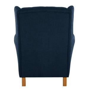 Fauteuil à oreilles Luro Tissu Scara: Bleu marine