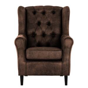 Oorfauteuil Luro Microvezel Afua: Koffiebruin