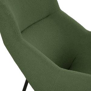 Fauteuil Tantia Bouclé Stof Nola: Antiek groen