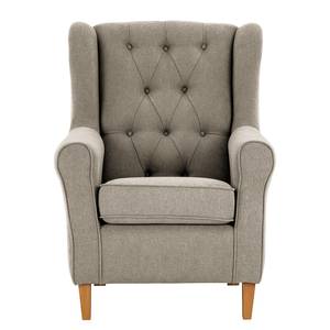 Fauteuil à oreilles Luro Tissu Scara: Argenté