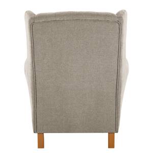 Fauteuil à oreilles Luro Tissu Scara: Argenté