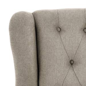 Fauteuil à oreilles Luro Tissu Scara: Argenté