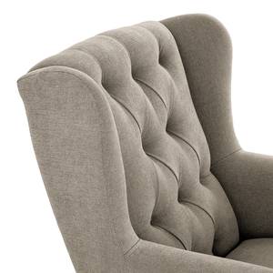 Fauteuil à oreilles Luro Tissu Scara: Argenté