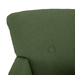 Fauteuil Bumberry avec accoudoirs Tissu Bouclé Nola: Vert vieilli