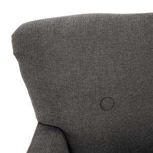 Fauteuil Bumberry avec accoudoirs Tissu Scara: Gris foncé