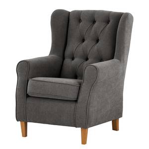 Fauteuil à oreilles Luro Tissu Scara: Gris foncé