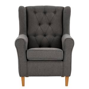 Fauteuil à oreilles Luro Tissu Scara: Gris foncé