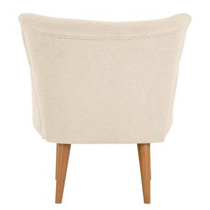 Fauteuil Bumberry avec accoudoirs Tissu Bouclé Nola: Crème