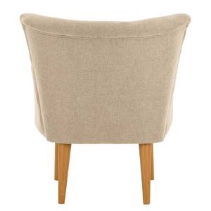 Fauteuil Bumberry avec accoudoirs Tissu Scara: Sablé