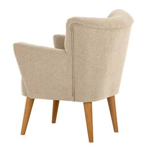 Fauteuil Bumberry avec accoudoirs Tissu Scara: Sablé