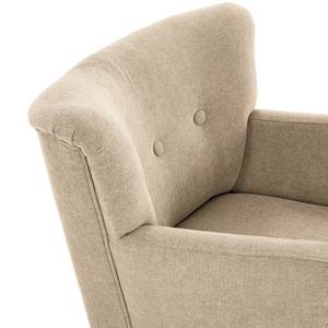 Fauteuil Bumberry avec accoudoirs Tissu Scara: Sablé